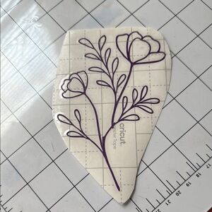 Cricut Purple Floral Design Transfer Tape